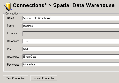 Workflow connection to SDW